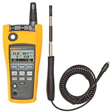 Fluke 975V 空气流量计带速度探头,Fluke975V风速仪