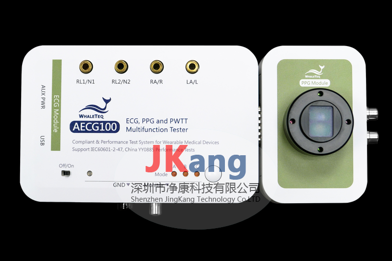 WhaleTeq AECG100脉搏血氧心电测试仪,ECG PPG性能测试仪