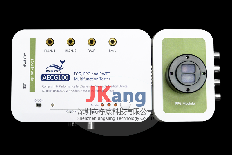 WhaleTeq AECG100脉搏血氧心电测试仪,ECG PPG性能测试仪