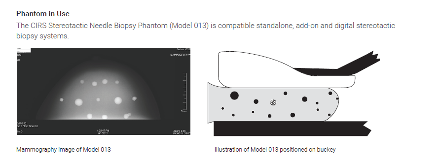 CIRS 013乳腺模体，CIRS 013立体定向穿刺活检体模